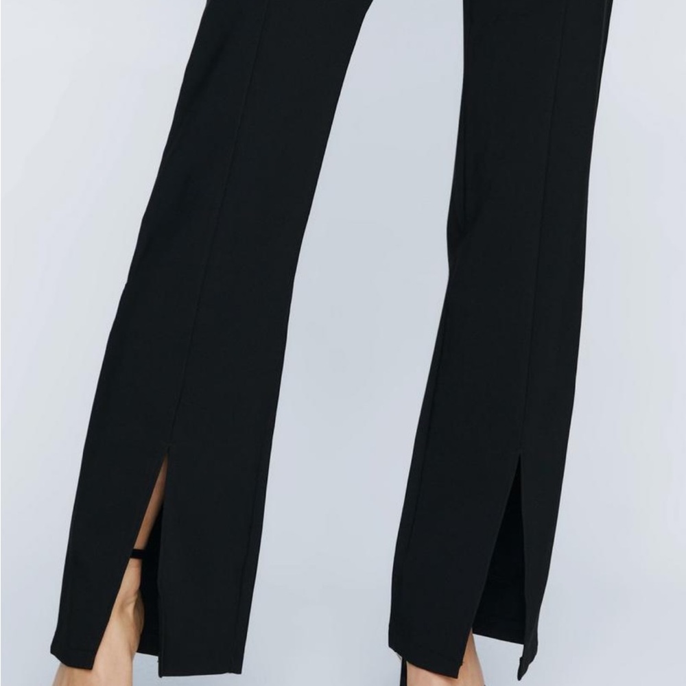 Nasty Gal split hem black pants